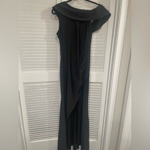 Faeriesty One Shoulder Black Dress size Large NWOT